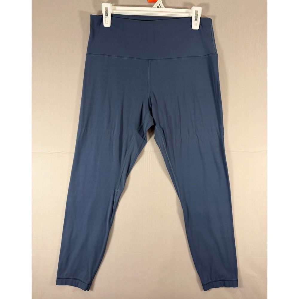 Lululemon High Rise 7/8 Leggings Blue Gray Yoga Training Pants